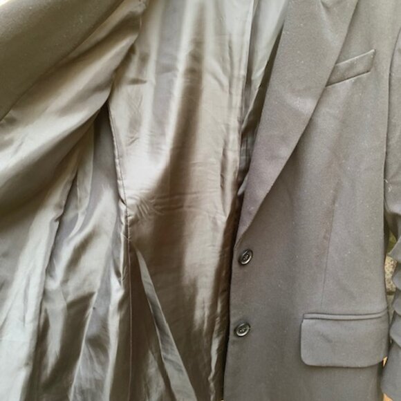 Michael Kors Blazer Size 8 Black Classic Ruched Sleeves - Picture 8 of 11